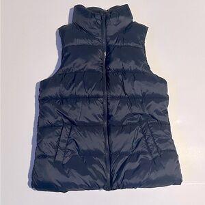 Old Navy Fleece Lined Navy Blue Puffer Vest sz XS